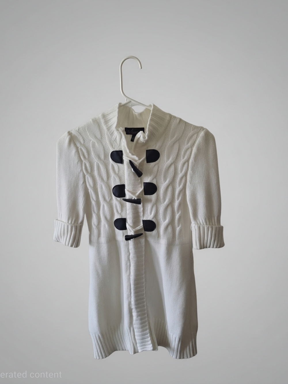 Takeout Womens Sweater Short Sleeve Zip Front Jacket
